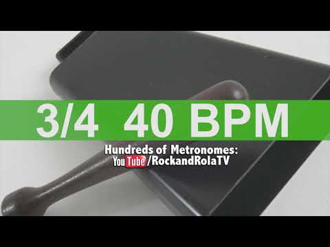 🔴 40 BPM 3/4 Bell Metronome