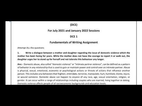 DCE 1 SOLVED ASSIGNMENT 2021-2022 / PDF WATSAPP 8228091239 #ignou DCE