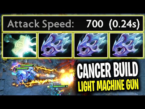 LIGHT MACHINE GUN..!! 700 Attack Speed 3x Moon Shard Arc Warden | Dota 2