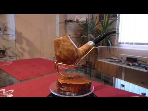 Pipa in olivastro half bent balloon - www.paronellipipe.it