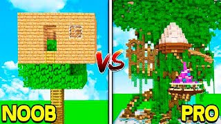 MINECRAFT - NOOB VS PRO: TREE HOUSES!