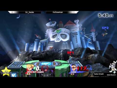 Team DG Smash Bros Wii U Sir_Socke vs Hollowman @ Swiss-Smash Round 1 16.05.2015