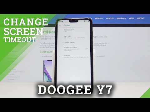 How to Adjust Screen Timeout in DOOGEE Y7 – Change Screen Timeout Settings
