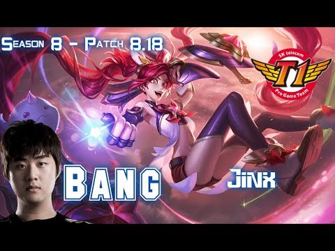 SKT T1 Bang JINX vs KAI'SA ADC - Patch 8.18 KR Ranked