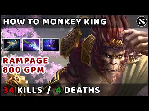 Dota 2 How to Monkey King | RAMPAGE MID IMBA KILLER