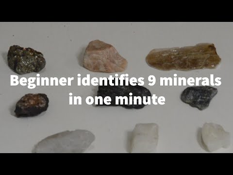 How to identify 9 minerals in ONE MINUTE using sandpaper, nail, and magnet