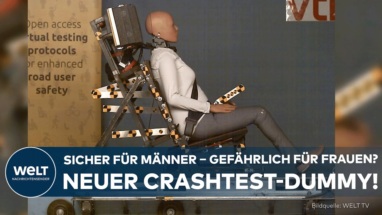 USA: Neuer Crashtest-Dummy mit über 150 Sensoren! Frauen sollen bei Unfällen besser geschützt werden