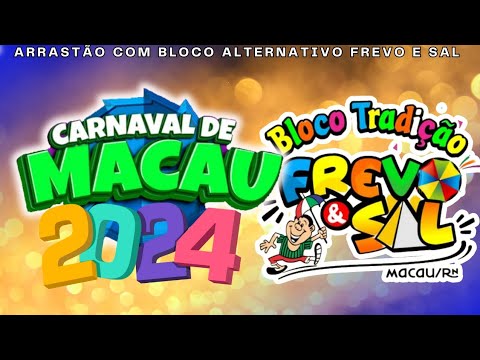 Carnaval 2024 bloco tradição frevo e Sal #melhor #carnaval #riograndedonorte #macau #rn #2024 #folia