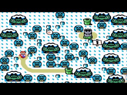 New Super Mario World: The Best Mario Christmas - WORLD 2: Frozen Forest