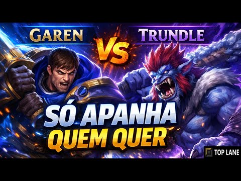 É ASSIM que você para de APANHAR para TRUNDLE : guia RAPIDÃO ( Garen vs Trundle )