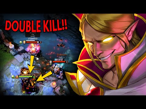 MASTER TIER INVOKER vs GOLD TIER LINA MID | BEAUTIFUL GAMEPLAY 18 KILLS 0 DEATH | Dota 2 Invoker