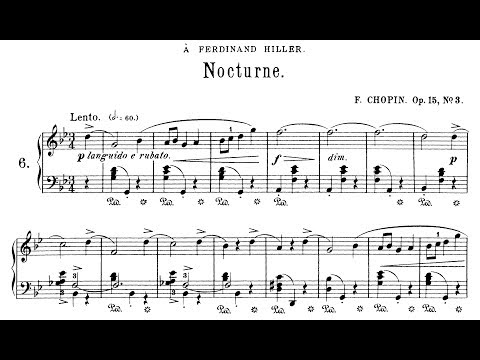 Chopin: Nocturne Op.15 No.3 in G Minor (Moravec)