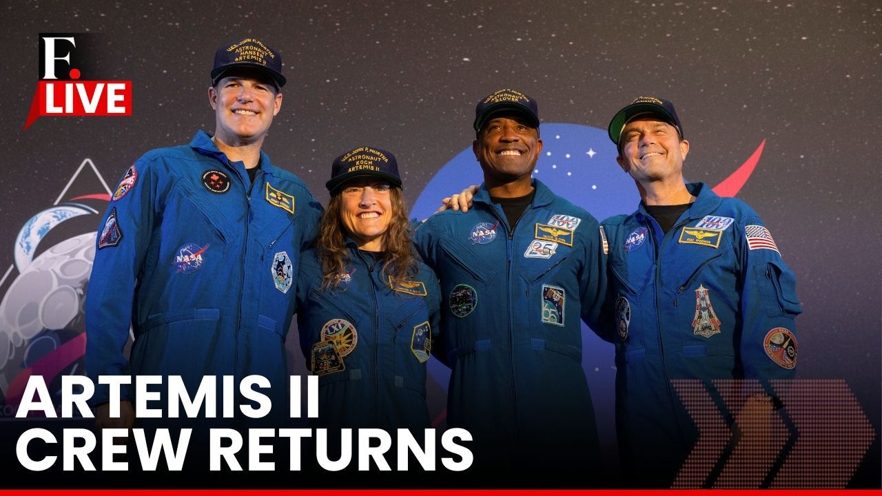 LIVE: NASA's Artemis II Crew Returns to Houston After Perfect Splashdown | Moon Mission | N18G