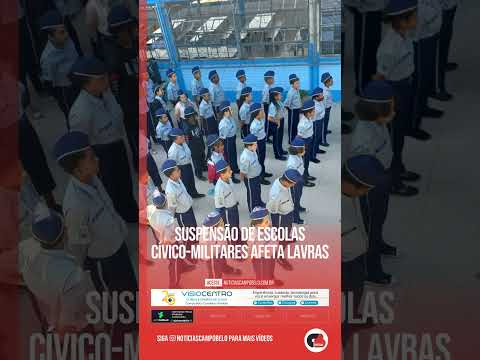 Suspensão de escolas cívico-militares afeta Lavras #Shorts