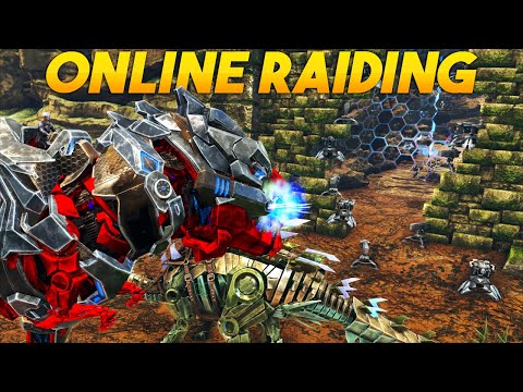 How We ONLINE Raided This BROKEN Custom CAVE - ARK