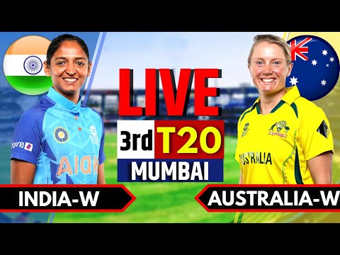 India Women vs Australia Women Live Score & Commentary | IND W vs AUS W 3rd T20 Live, #livestream