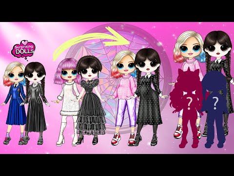 Wednesday Addams and Enid Clothes Switch Up - DIY Arts & Paper Crafts
