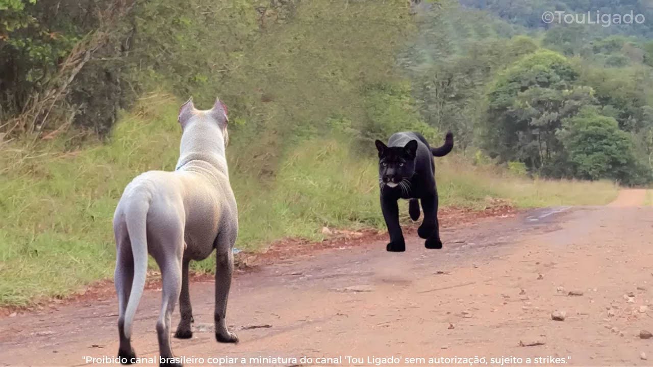 DOGO ARGENTINO ATACA E DESTRÓI PUMA EM SEGUNDOS