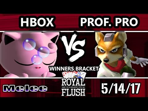 Royal Flush SSBM - TL | Hungrybox (Jigglypuff) vs. Professor Pro (Fox) - Smash Melee