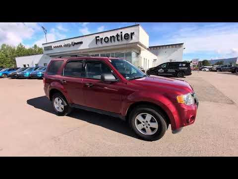 2012 Ford Escape FWD 4dr XLT in Red for sale at Frontier Chrysler Dodge Jeep Ram Fiat Ltd. in Smithers, BC