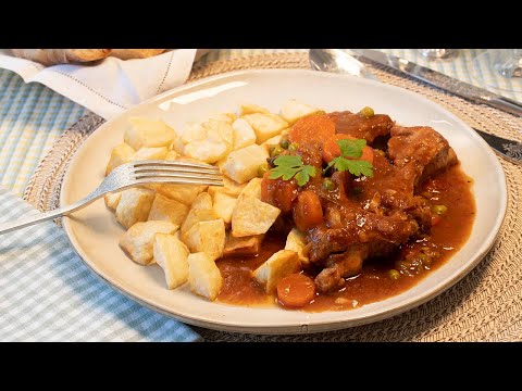 Trae el pan y disfruta. Costillas de cerdo guisadas. Una salsa inolvidable