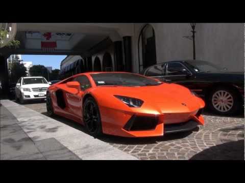 Thumbnail for ORANGE Lamborghini Aventador in Beverly Hills! by orange lamborghini