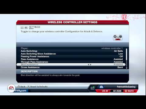 Fifa 13 | My Controller Settings | Best Settings (in my Opinion) | by PatrickHDxGaming