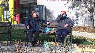 Баща и син правят дървена къщичка за бездомни кучета