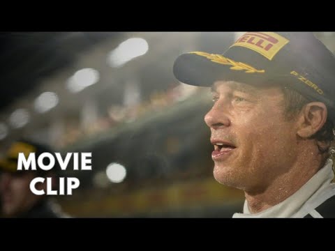 Brad Pitt Lifts the F1 Trophy |  F1 The Movie  (2025)