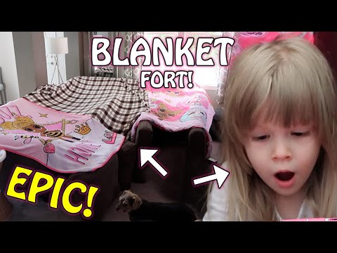 Surprise BLANKET FORT! Video