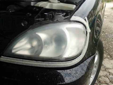 How to clean your Headlights: Mercedes-Benz ML / Korrektur der Scheinwerfer