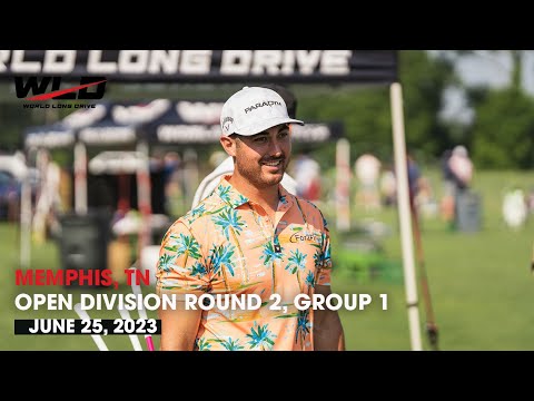 2023 World Long Drive Memphis | Open Division Round 2 – Group 1