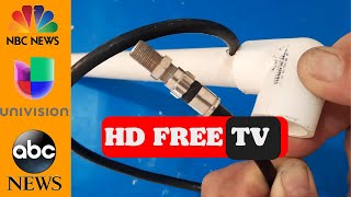 How to make the most powerful antenna in the world to receive | NBC, ABC, UNIVISION | HD TV channels