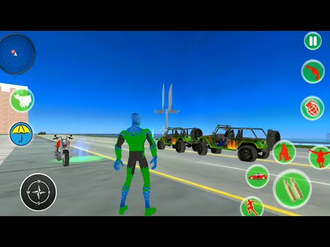 Spider Frog Rope Superhero Reloaded | Flying Spider Rope Hero Crime City - Android GamePlay