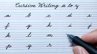 Cursive writing A to Z | Cursive letter ABCD | English small letters | Cursive handwriting practice
