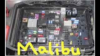 How to Find Chevy Malibu Fuse and Relay Box in vehicle and under hood