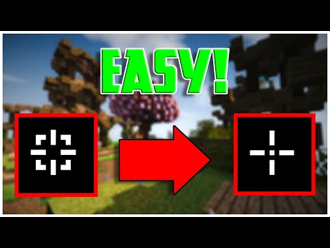 How to CHANGE/CUSTOMIZE CROSSHAIR for Minecraft Java and Windows 10 Edition (2021)