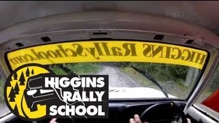 preview picture of video 'Higgins Rally School - two-mile stage with handbrake turn to finish in a Ford RS2000'