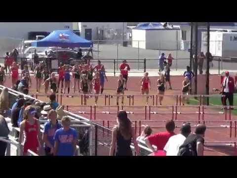 JVG 100m Hurdles vs Marina & Edison 4-2-15 - Los Alamitos Girls