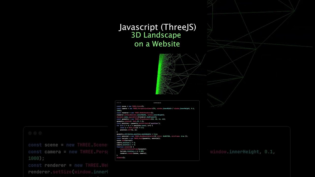 Wander Through Virtual Landscapes: 3D Terrain Exploration with Three.js