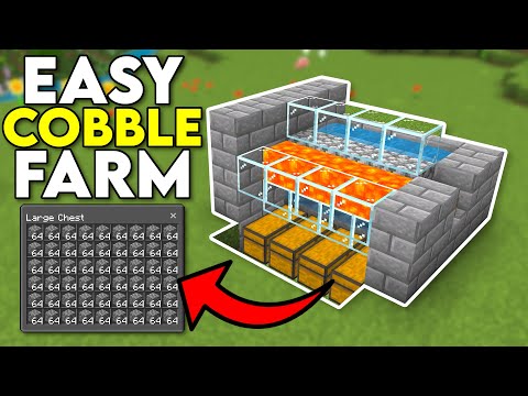 Minecraft 1.21 Easy Cobblestone Farm
