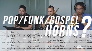 POP MEETS FUNK &amp; GOSPEL | Horns Tutorial