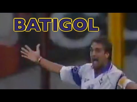 Baresi couldn't stop Batistuta! 🇦🇷