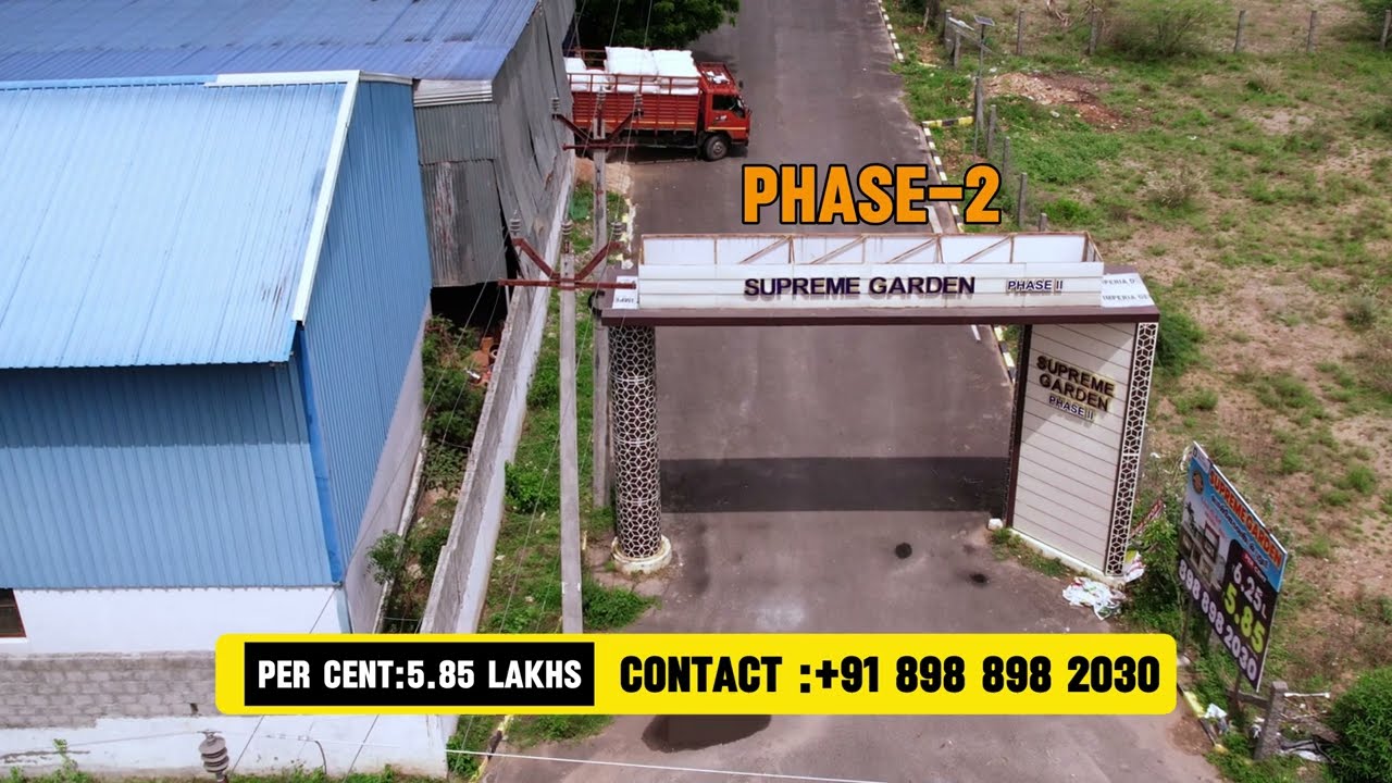 Supreme Garden| DTCP land for sale in Coimbatore 