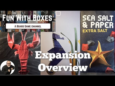 Extra Salt - Sea, Salt and Paper Expansion | Unboxing and Overview | Bombyx Games | Fun with Boxes