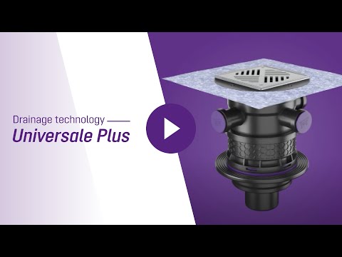 Universal Plus grundskål med lugtstop og flange