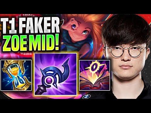FAKER IS READY FOR ZOE WITH NEW ITEMS! - T1 Faker Plays Zoe Mid vs Azir! | Season 11