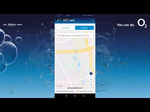 Netzcheck mit der Mein o2 App