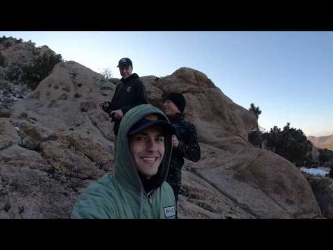 Hiking (fake)Vlog in Mojave Desert - Winter Camping 2020