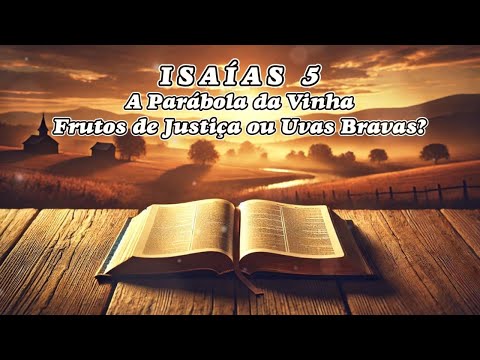 Isaías 5: A Parábola da Vinha - Frutos de Justiça ou Uvas Bravas?